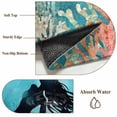 thumbnail image 4 of Rectangle Rug 2x3ft Area Rug,Watercolor Mermaid Silhouette Coral Area Rugs for Living Room Bedroom,Undersea World Floor Mat Non-Slip Non-Shedding Carpet Indoor Accent Rugs, 4 of 9
