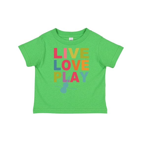Inktastic Live Love Play Violin Girls Toddler T-Shirt