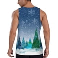 thumbnail image 3 of Haiem Christmas Trees Men Workout Tank Top Gym Bodybuilding Sleeveless Muscle T Shirts Athletic Tank Breathable Workout Shirt-3X-Large, 3 of 9