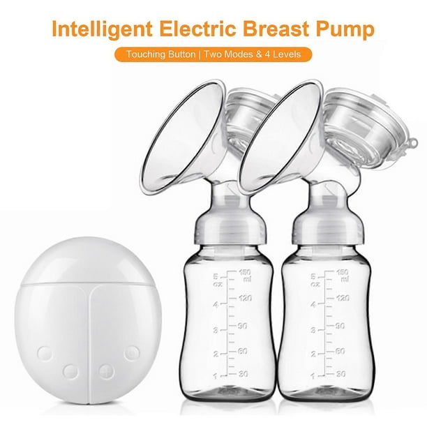 Electric Double Breast-Pump Portable Ultra Low Noise Anti-Reflux Comfortable Pumping Breastfeeding Pump