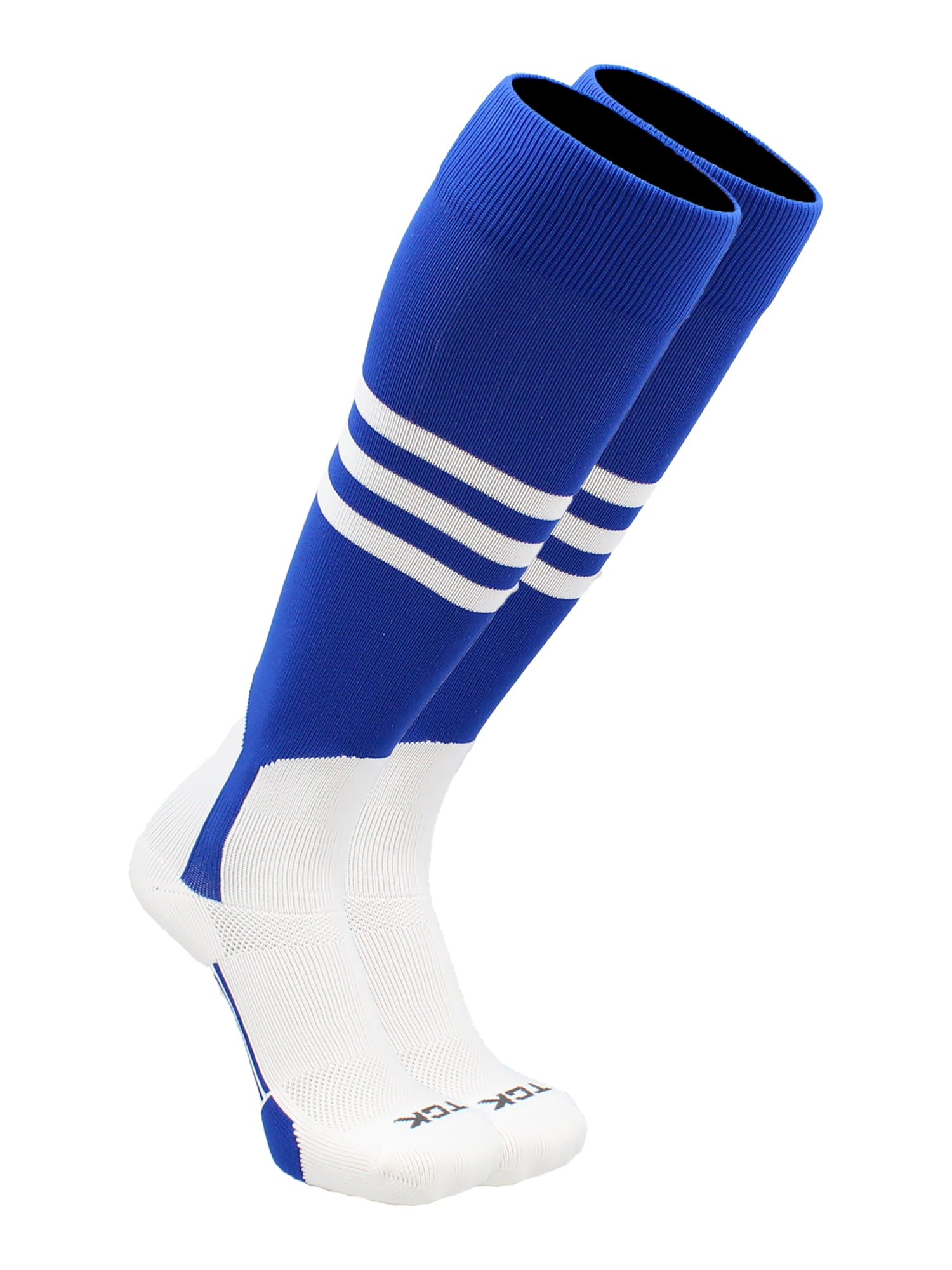 TCK Baseball Stirrup Socks Pattern B (Royal/White, Medium) Royal
