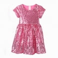 thumbnail image 1 of Gubotare Robes d'Été pour Petites Filles Robe Papillon pour Bébé Fille Tutu à Volants Sans Manches Robes Robe de Fête 4T 5T (Rose, 4-5 Ans), 1 of 3