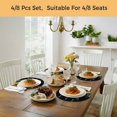 thumbnail image 6 of Yellow Sunflowers Round 15 Inch Placemats Set of 4, Farmhouse Floral Rustic Botanical Black HeatResistant Non Slip Place Mats for Dining Table, Wipeable Braided Kitchen Table Mats for Housewarming, 6 of 9