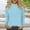 Light Blue, variant on TRUBKH Long Sleeve Shirts for Women Turtleneck Tops for Women Going Out Tops for Women Ribbed Tops for Women Shirts Round Neck Long Sleeve Fall Tops Blouses Clothes Button Down Shirt Women Black L