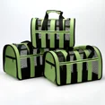 thumbnail image 4 of Transportín de viaje blando para perros, portátil, para mascotas, perros y gatos, para aerolíneas, con ventana de malla, bolsa de transporte para viajes para perros pequeños y medianos, SML, 4 of 5