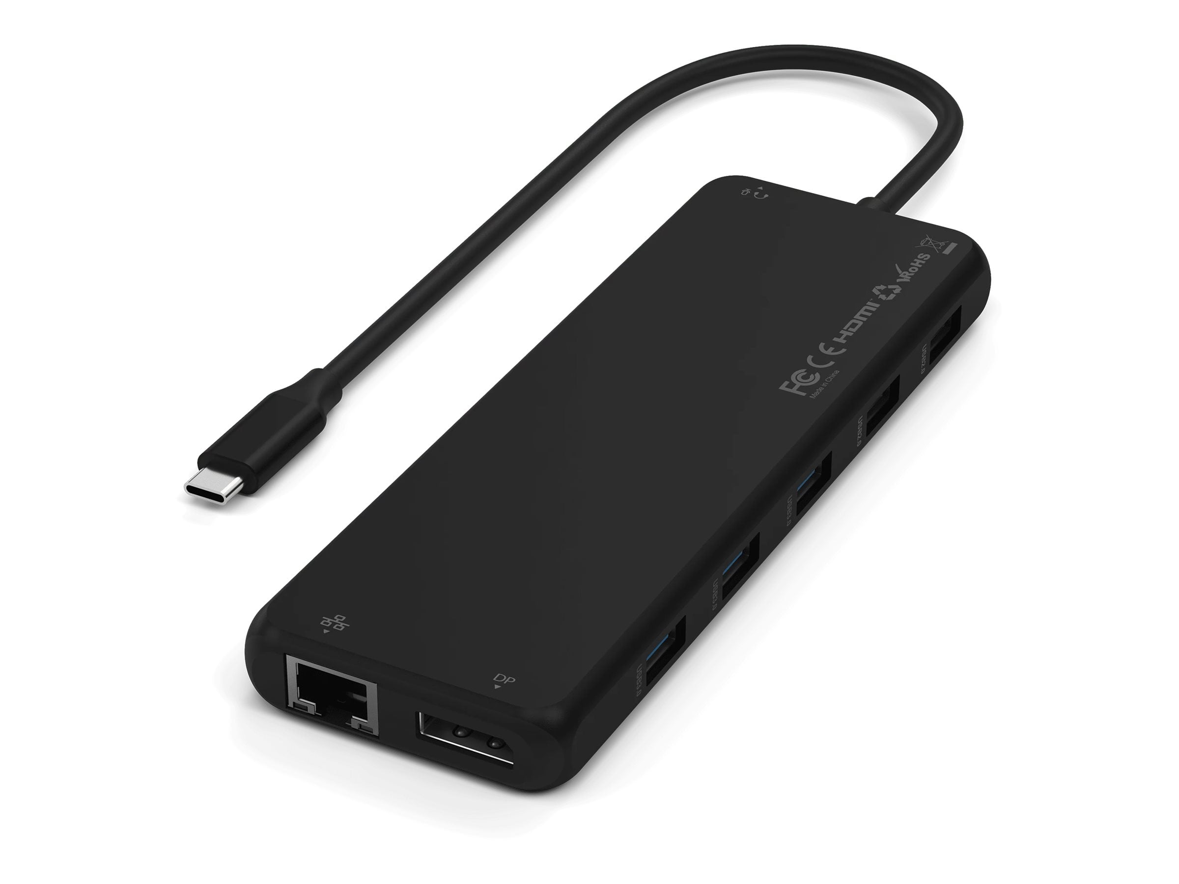 Satechi ST-P3D13K 13-in-1 USB-C Triple Display Adapter, Black