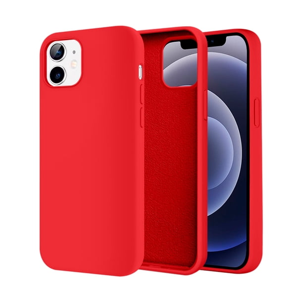 Funda de Protección para iPhone 12 - Sovico - Silicón con Forro de Microfibra