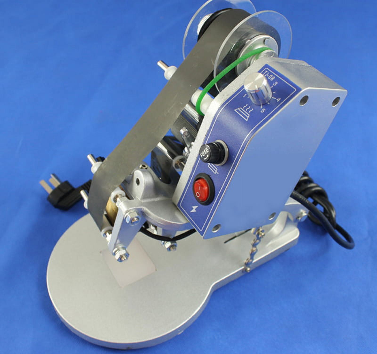 EQCOTWEA Electric Hot Stamp Ribbon Coding Printer Label Package Coding Machine