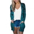 thumbnail image 2 of LOVZFMLL Cardigan pour Femmes Mode Halloween Imprimé Décontracté Chemise à Manches Longues Cardigan, 2 of 6