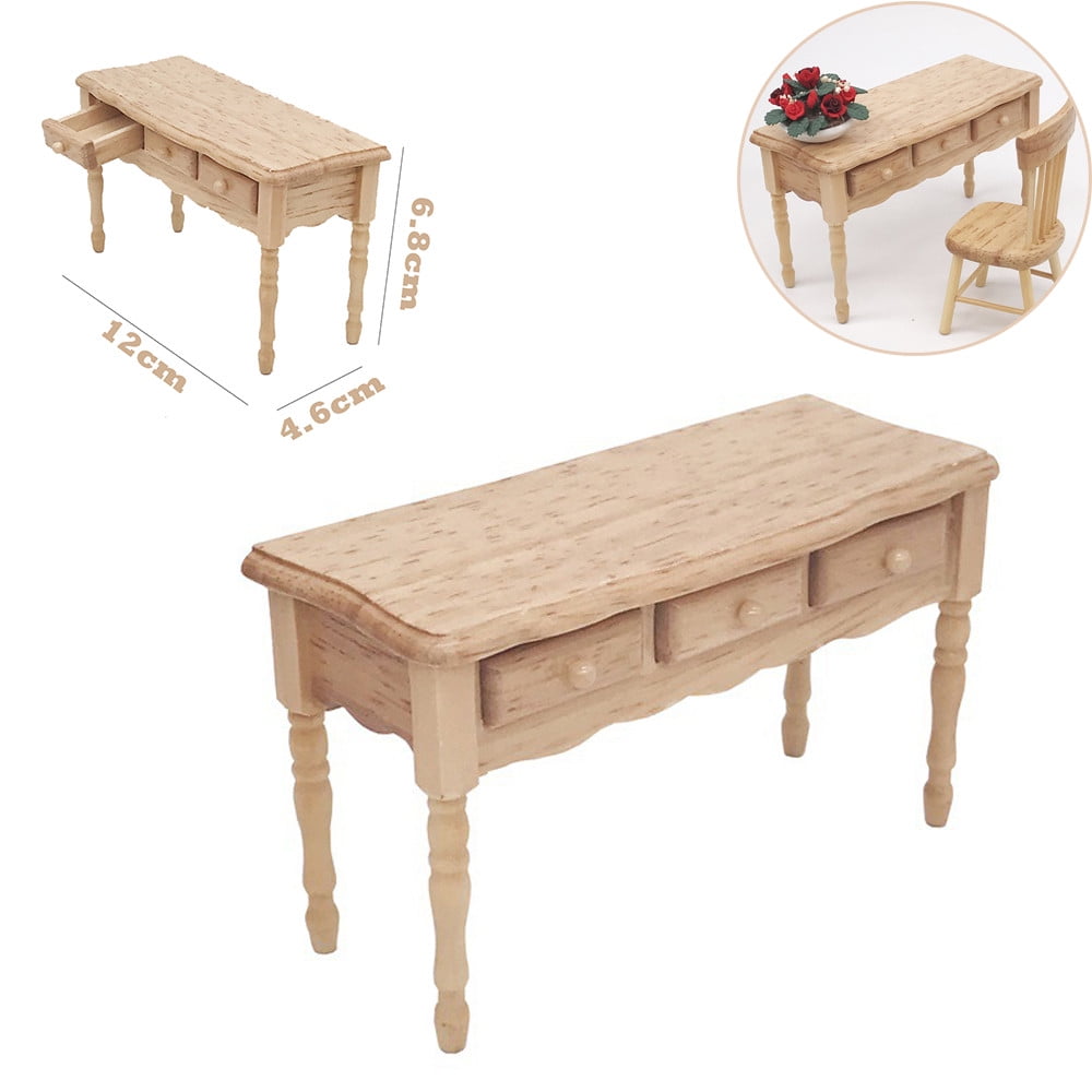 Details about   3Pcs 1:12 Mini Tea Table Armchair Vintage Furniture Kit Dollhouse Decor 