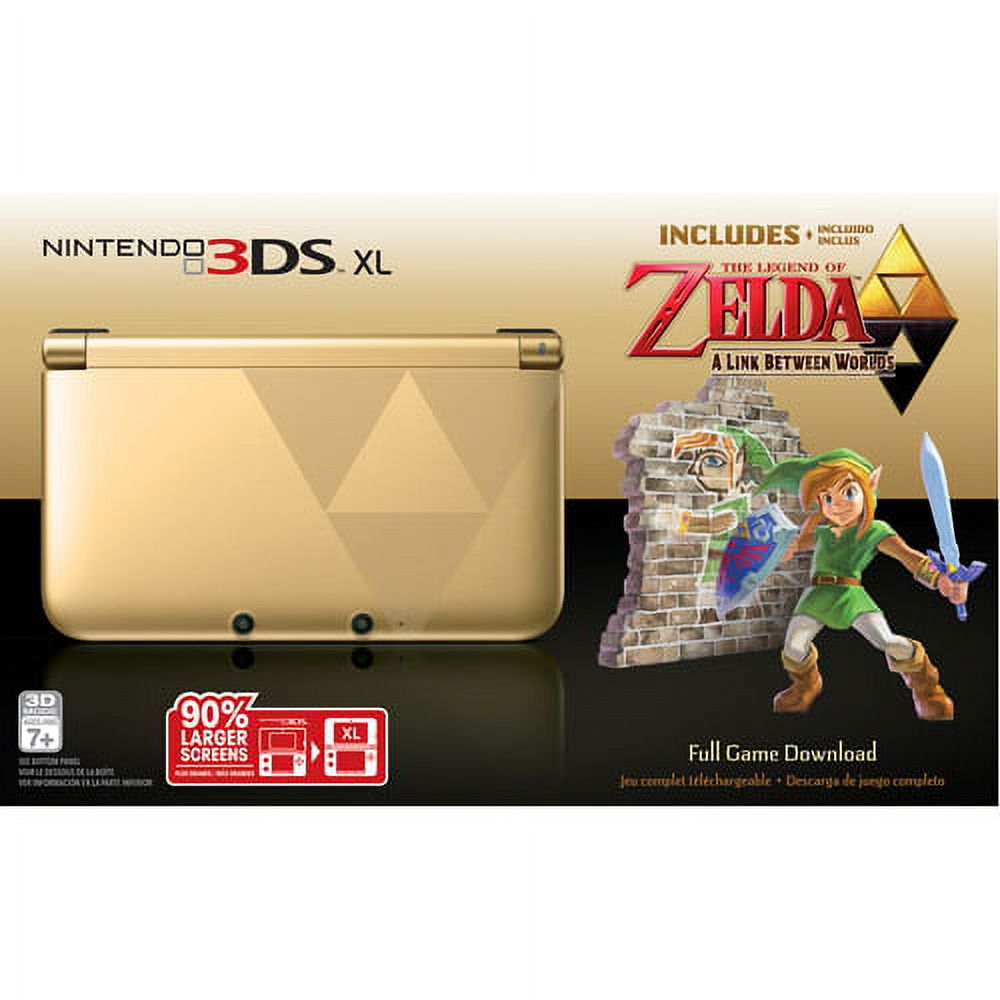 Nintendo 3dsxl Gold Zelda Link Between Worlds Bdl - image 2 of 4