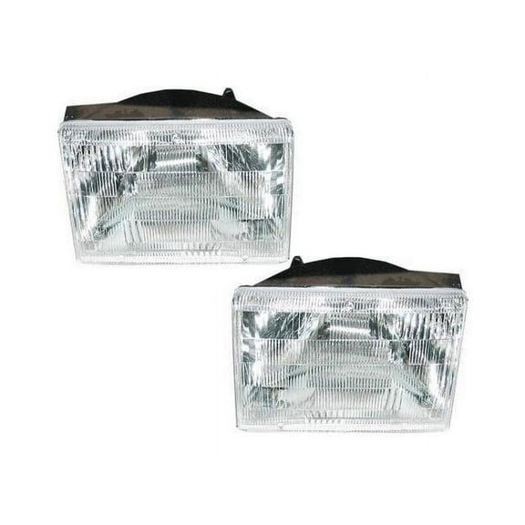 Headlight Assembly Set 2 Piece - Compatible with 1993 - 1998 Jeep Grand Cherokee 1994 1995 1996 1997