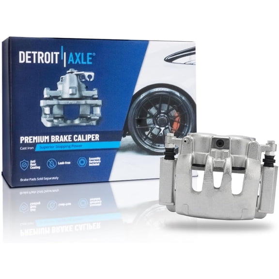 Detroit Axle - Rear Left Brake Caliper for Ford F-250 F-350 Super Duty 2005-2007, Brake Caliper w/Bracket 2006 F-250 F-350 Super Duty, Replacement Brake Caliper