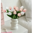 thumbnail image 3 of Scidweet 20 Pcs Artificial Flowers Fake Tulip, Pink White Tulip Flowers for Spring Indoor Table Wedding Decorations Mother's Day Easter Gifts, 3 of 6