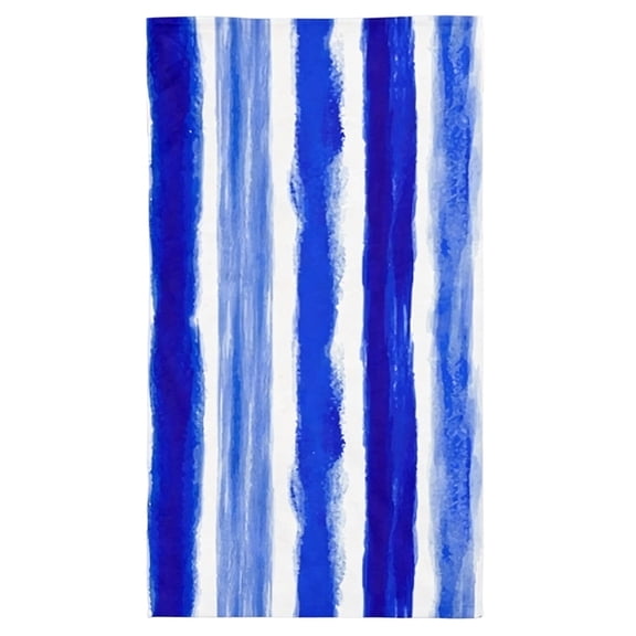 JWZZYD Microfibre Beach Towel, Dark Blue Oversized Beach Towel Set, 39"x71" Striped Beach Towels, Sand-Free, Quick-Drying, Lightweight, Compact Travel Towel with Bag for Gym, Pool, and Beach