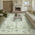 thumbnail image 6 of WIPONKEN 6x9 Area Rugs for Living Room Bedroom Dining Room Office Farmhouse, Machine Washable Non Slip Vintage Persia Rug Green, 6 of 8