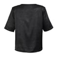 thumbnail image 2 of Blusa George para Dama, Escote Redondo, con Gota en Centro Delantero, Manga Corta Negro Talla EG, 2 of 4