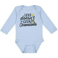 thumbnail image 3 of Inktastic Love Doesnt Count Chromosomes with Yellow and Blue Ribbon Boys or Girls Long Sleeve Baby Bodysuit, 3 of 5