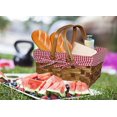 thumbnail image 4 of Vintiquewise(TM) Rectangular Basket Lined with Gingham Lining, Small, 4 of 5