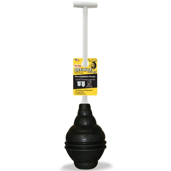 Korky Beehive MAX®  Heavy Duty Toilet Plunger - Seals All Bowl Shapes - Powerful Clog Removal - 99-3