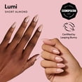 thumbnail image 2 of DIGI by Glamnetic Short Almond Artificial Press-on Nails, Lumi, 24 Pieces, 2 of 12