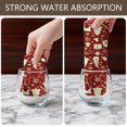 thumbnail image 4 of 2 Pcs Funny Kitchen Towels,Red Christmas Icon Pattern Microfiber Dish Towels,Kitchen Tea Towels,Kitchen Towel Set (18" X 26"), 4 of 7
