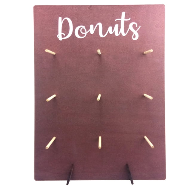 Inteprter 1 Juego de tablero de donas reutilizable exquisito fácil de instalar soportes de donas para el hogar para de postre decoración de Decoración del hogar