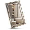 thumbnail image 6 of Head West Metro Beaded Champagne Silver Beveled Vintage Mirror for Wall Decor 24x36", 6 of 8
