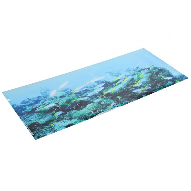 PVC Fish Tank Sticker,Aquarium Landscape Sticker Poster Aquarium Poster