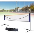 thumbnail image 4 of Miumaeov 20ft Portable Badminton Net Set, Height & Width Adjustable Sports Net with Steel Pipe, Carry Bag for Kids Volleyball, Tennis, Indoor, Outdoor Easy Setup, 4 of 9