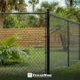 thumbnail image 5 of Fencer Wire 9 Gauge Black Vinyl Coated Galvanized Steel Chain Link Fence Fabric, Diamond Mesh Size 2-3/8 Inch, Galvanized&nbsp;Fencing Wire Roll for Garden and Animals Enclosure (4ft. x 50ft.), 5 of 9