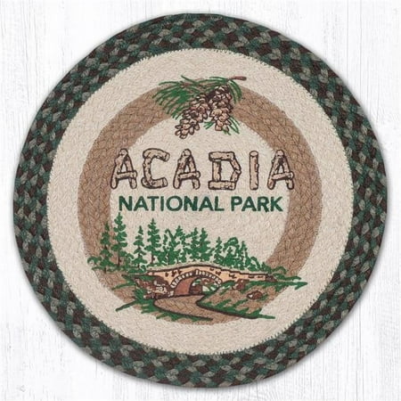 

Capitol Importing 57-377AB 15 x 15 in. PM-RP-377 Acadia Bridge Printed Round Placemat