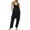 Black, variant on snowsong Womens Overalls Jumpsuits For Women Womens Casual Summer Jumpsuit Sleeveless Loose Solid Color Comfortable Strap Loose Jumpsuit Pocket Jumpsuit For Women Pants For Women Black L