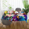 thumbnail image 6 of 60"x60" Mardi Gras Tablecloth, Waterproof Washable Polyester Square Table Cover, Durable Tablecloth for Kitchen Dining Table Party Decor, 6 of 7