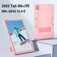 thumbnail image 2 of REQO Case Compatible with Samsung Galaxy Tab S9 Plus /S9 FE Plus, with 3-Layer Structure Portable Hybrid Shock-Proof Cover Case with Kickstand, 2 of 8