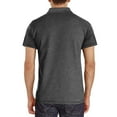 thumbnail image 4 of FhsagQ Men's Shirts Mens Shirts Tops Large Comfortsoft Male Summer and Spring Solid Color Lapel Short Sleeve Button Neck Striped Oversized Shirt Top Dark Gray L, 4 of 4