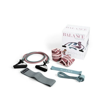 Balance by Jillian Michaels Beginner Fit Kit, Toning Tube, Bands, 4lb Ankle/Wrist Weights   Extended App Access