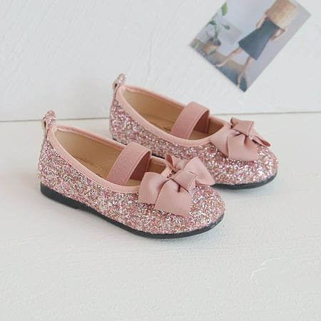 

Alrise Children Toddler Girls Leopard Print Bowknot Bling Princess Shoes Sandals Pink 30