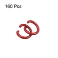 thumbnail image 3 of Unique Bargains Anneaux Ouverts, Connecteurs de Anneaux Colorés 8mm pour Bricolage, Rouge, Lot de 160, 3 of 4