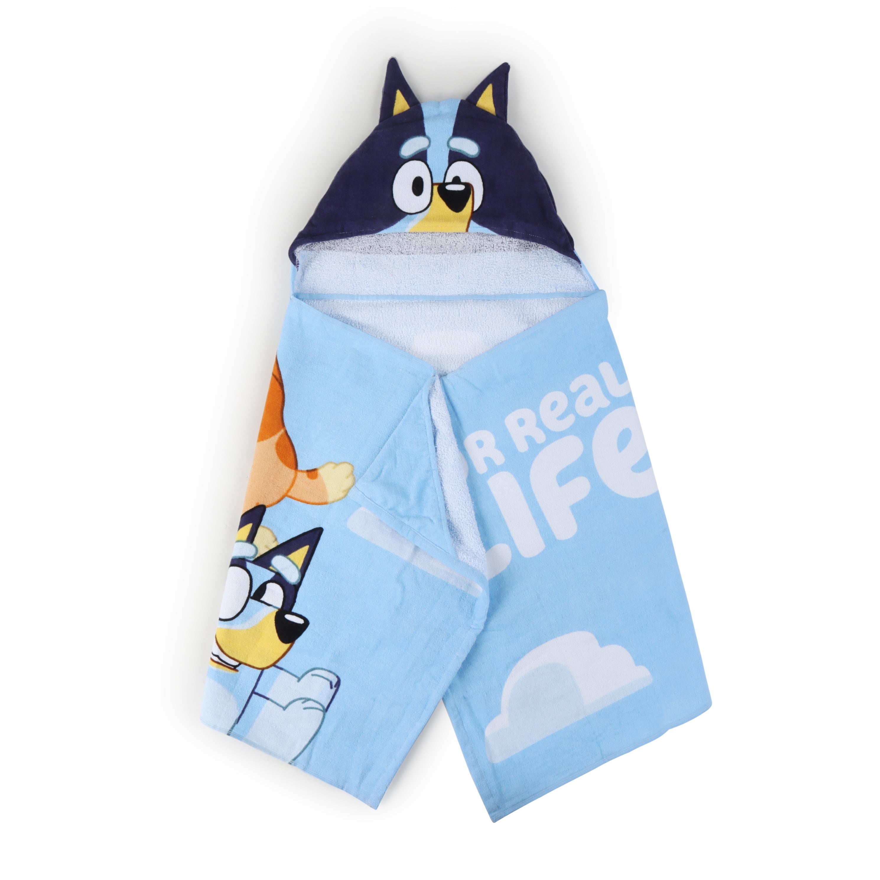 Bluey Kids Cotton Hooded Towel