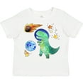 thumbnail image 3 of Inktastic Tyrannosaurus Rex Vs. Meteor Fun Space Dinosaur Boys or Girls Toddler T-Shirt, 3 of 5