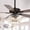 Black 3, variant on Parrot Uncle 52-Inch Modern Crystal Chandelier Ceiling Fan with Remote Control