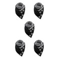 thumbnail image 3 of Guardoinrt Foulards Écharpe Casual Style Rétro Tête Wrap Chaud Coton Foulard Patte de Chat 175CM 5Set, 3 of 6