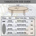 thumbnail image 6 of Modern Oval Tablecloth for Oval Table Waterproof Table Cloths for Dining Room Indoor Outdoor Home Decorative Table Cloth-54x72in, 6 of 6