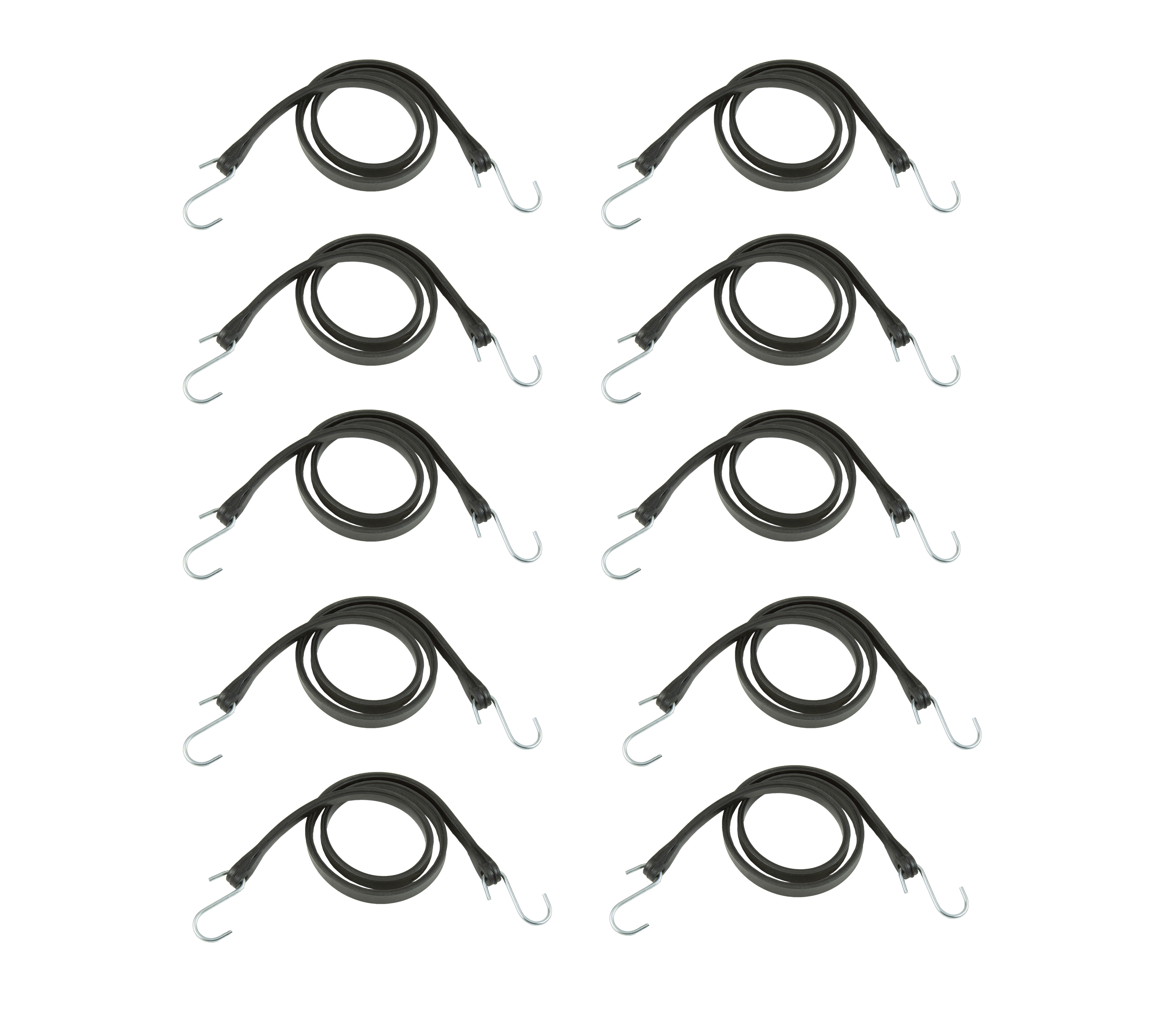 RPS Outdoors Black Tarp/Bungee Strap 31" / 10 Pack