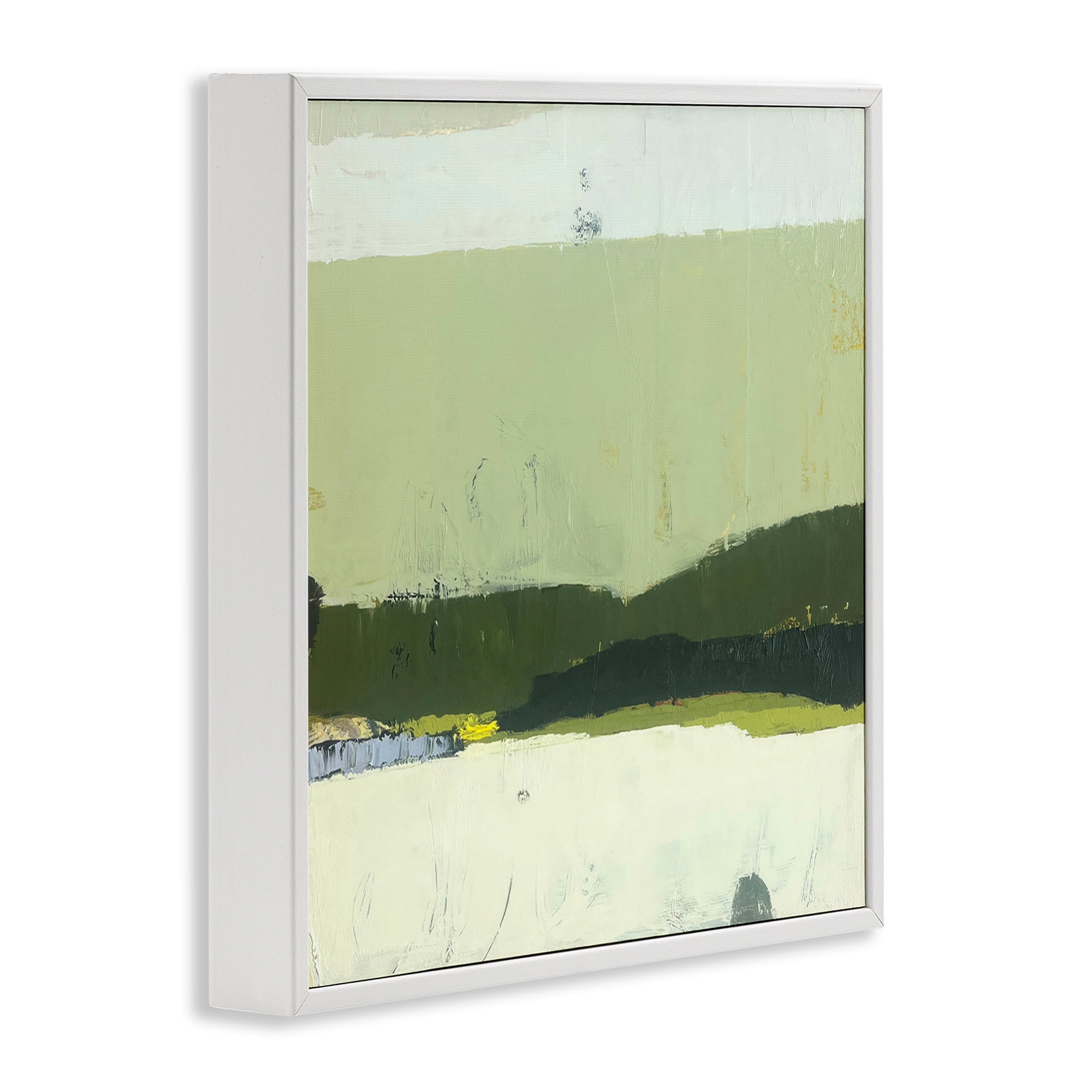 Stupell Industries Bloom Serene Layered Landscape White Framed Giclee Art, design by Julia Foug