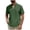 Army Green, variant on Mens Summer Shirts,Men Solid Color Short Sleeve Mandarin Collar Shirt Half Button Placket Casual,T Shirts for Man White S