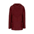 thumbnail image 6 of Horkkom Long Hoodies for Women Fuzzy Fleece Hoodie Winter Warm Solid Color Sweatshirt with Pockets M, Gifts for Women, 6 of 10