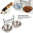 thumbnail image 3 of Pet Feeder Hanging Bird Bowl, Non-Spill Design With Slip Resistant Base, Stainless Steel Pet Bowls Dishwasher Safe Easy To Clean, Suitable For Feeding Pets In All Kinds Of Weather, 3 of 8