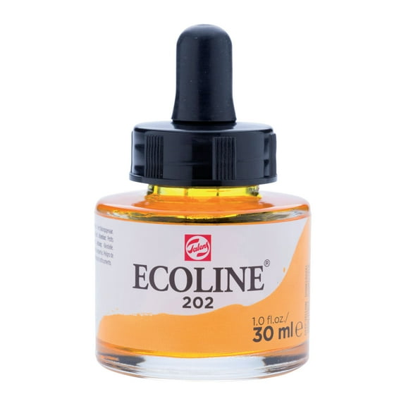 Ecoline Liquid Watercolour, 30ml Jar, Deep Yellow
